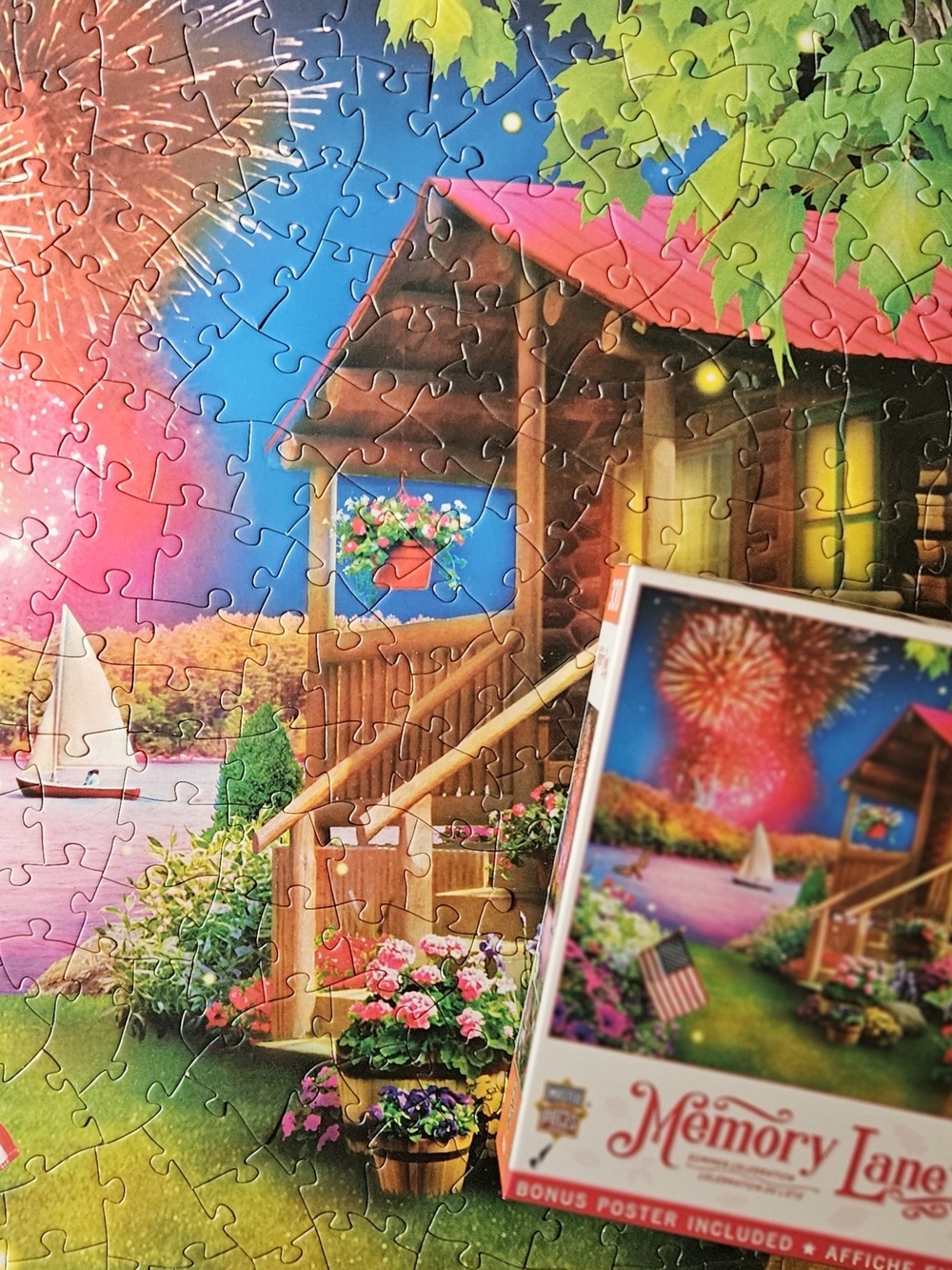 390 Piece Fireworks Cottage Puzzle